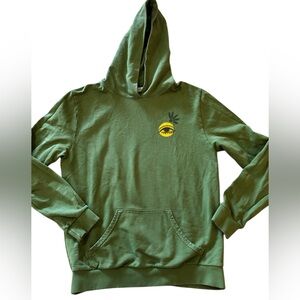 House of Harlow 1960 Green Hoodie with Yellow Detail local artist